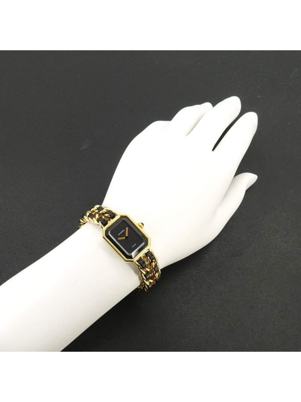 Chanel Premiere M Vintage Watch Black Gold - Picture 3 of 6